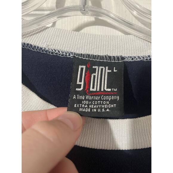 Vintage The Wallflowers Shirt Sz L Navy Blue Giant Band Tee 90s Rock - Picture 2 of 6